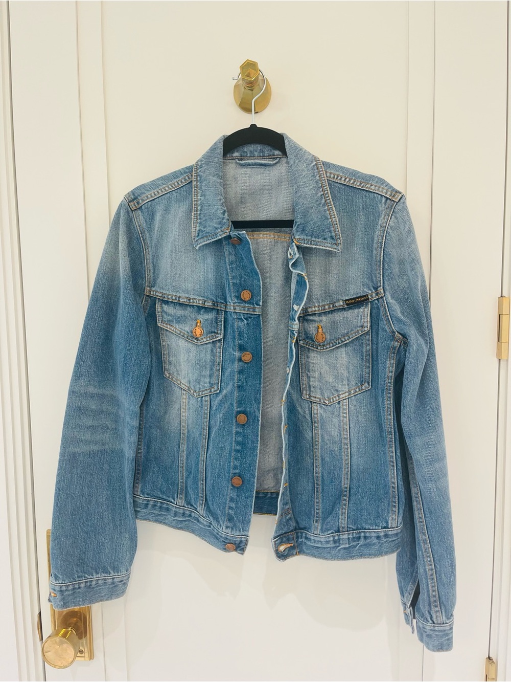 Nudie Jeans Light Blue Denim Jacket - Classic Trucker Style